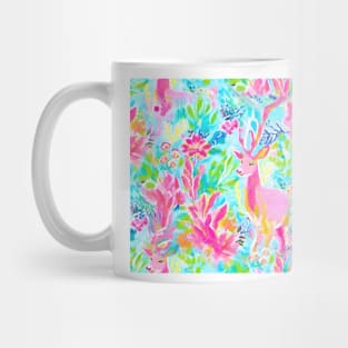 Preppy deer in Palm Beach style Mug